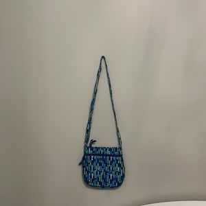 Vera Bradley. Crossbody. Green, blue, and white.